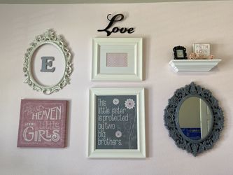 Nursery Girl Room Wall Decorations