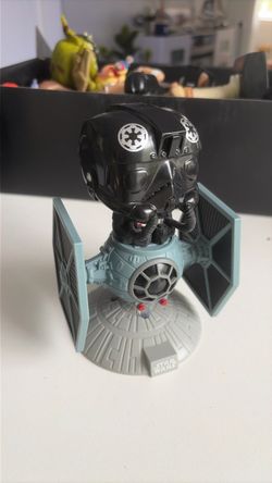 Funko Pop! Star Wars TIE Fighter with TIE Pilot Deluxe Vinyl Bobble-Head (#221). Mystery Mini Figure