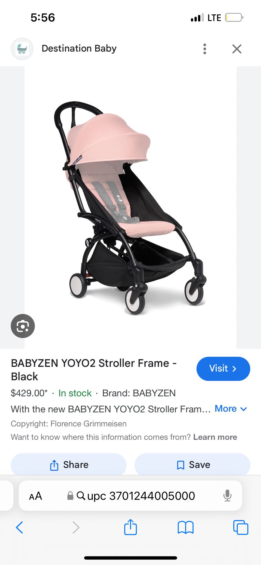 Babyzen yoyo 2 stroller 