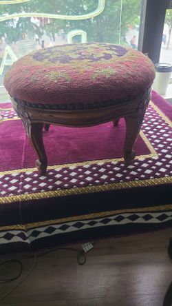 Antique foot stool.