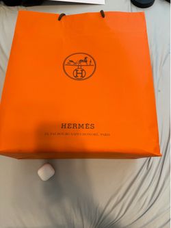 H orange shopping bag