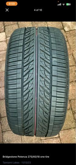 Bridgestone Potenza 275 40 ZRF. 18