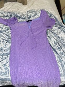 Dress is lavender