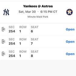 Houston Astros VS New York Yankees 3/30/2024