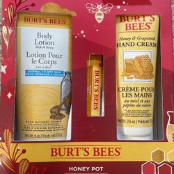 Burt's Bees ~Honey Pot Set-New