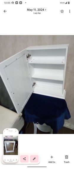 Cabinet with mirror for the bathroom