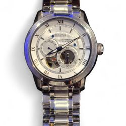 Movado 0606627 LX Silver Dial Stainless Steel Men's Watch ~ GREAT GIFT