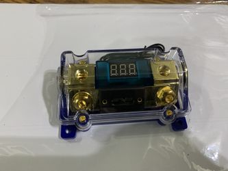 New 0 Gauge Fuse Holder + Fuse Digital Voltage Meter ( 1 Available )