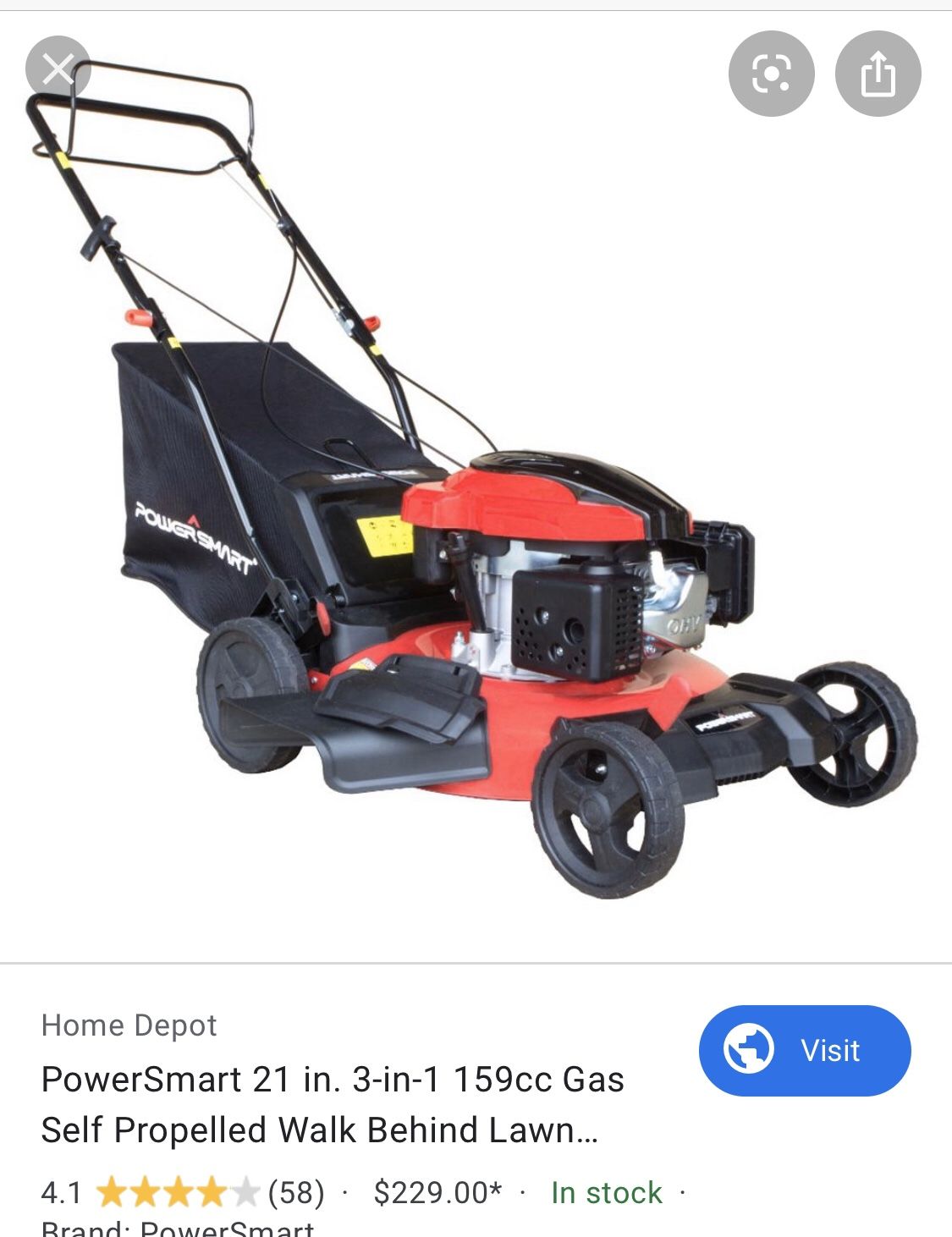 Lawn mower Powersmart self propelled NEW! And weed wacker for Sale in