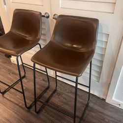 Leather Barstools 