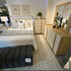 New Queen Bedroom Set In Box- Shop Now Pay Later