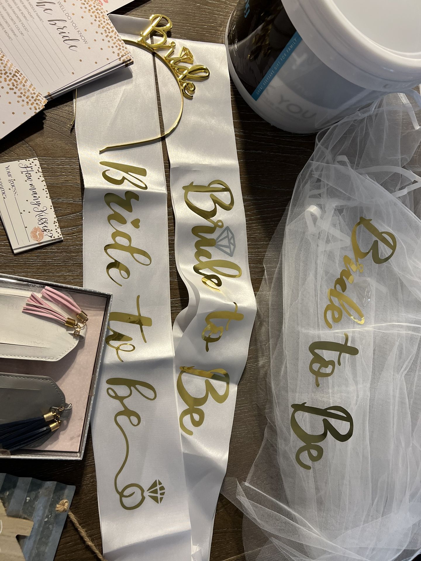 Assortment Of Bridal Shower/Bachelorette Decor