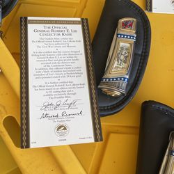 Franklin mint Collector Knife Civil War Robert E Lee