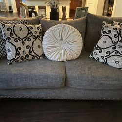 3 piece gray living room set