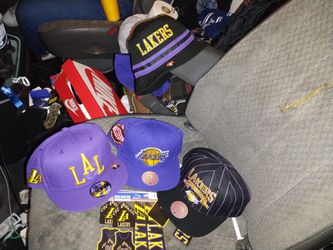 Mitchell And Ness Lakers Hats 