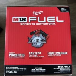 Milwaukee M18 Fuel Circular Saw Brand New Tool Only….$155