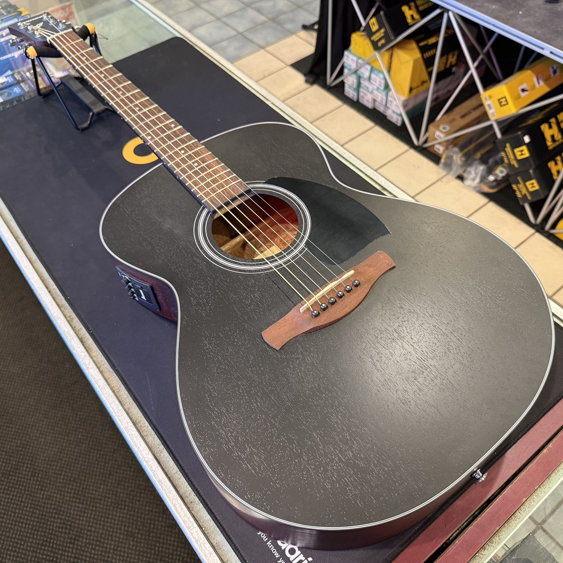 Ibanez PC54E Weathered Black Top Concert Acoustic Electric Guitar NEW!