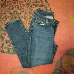 Women's Levi's Dark Blue Boyfriend Jeans. W29 L27
