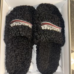 Balenciaga Fur Slides SZ 44 / 10.5