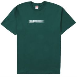 Supreme Green Motion Logo Tee