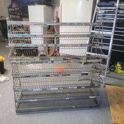 Metal storage rack