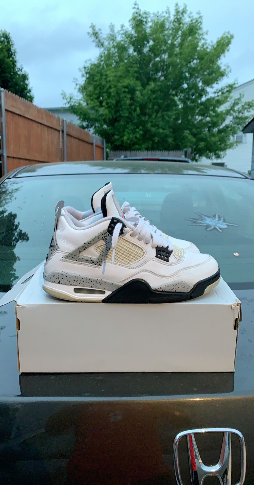 Air Jordan 4 White Cement