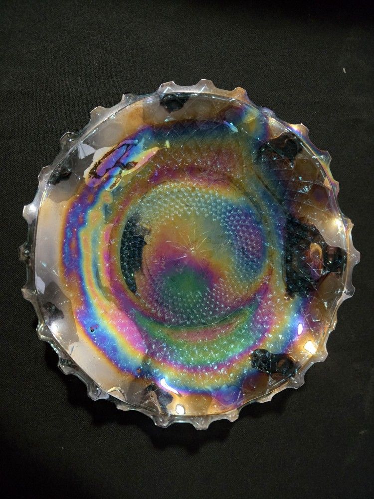 10" Collectible Carnival Glass Plate