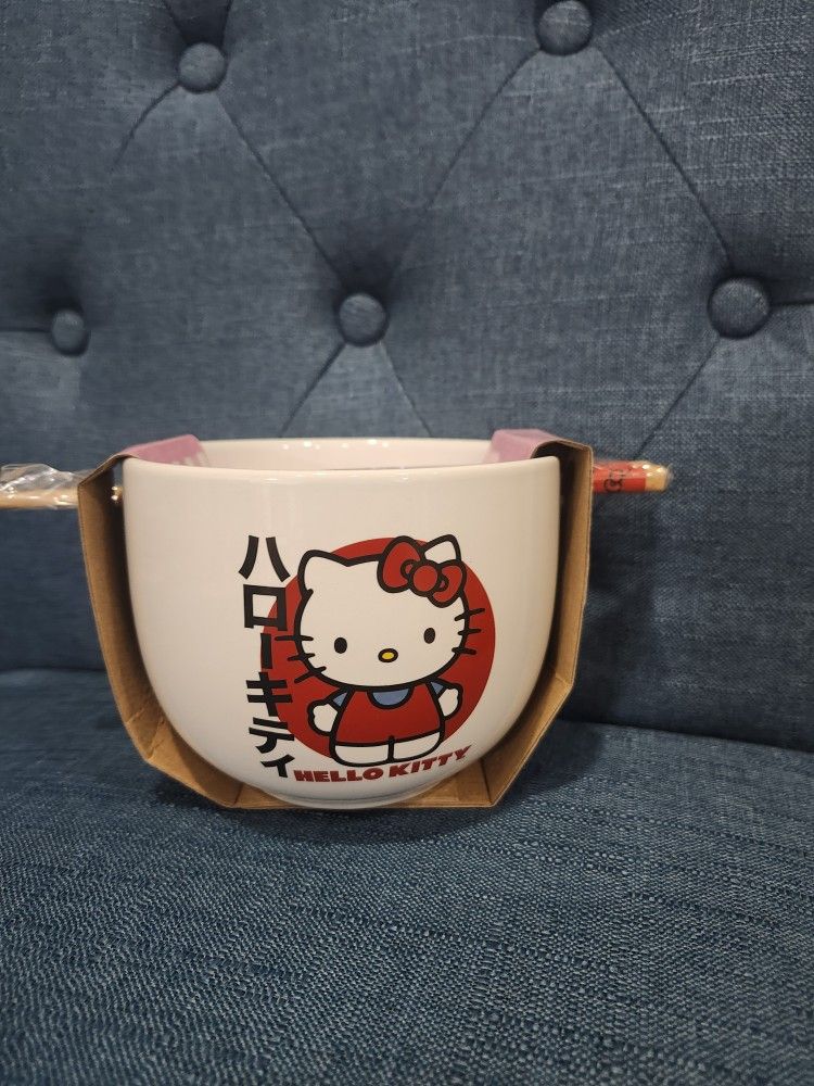 Hello Kitty Bowl, With Chopstick
