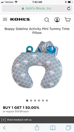 Boppy sideline activity mini tummy time pillow Thumbnail
