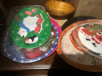 Holiday Serving Trays & Party Platters Bundle