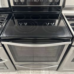 Whirlpool 30 Inch Electric Range Five Burners With Self Clean Stainless Steel 