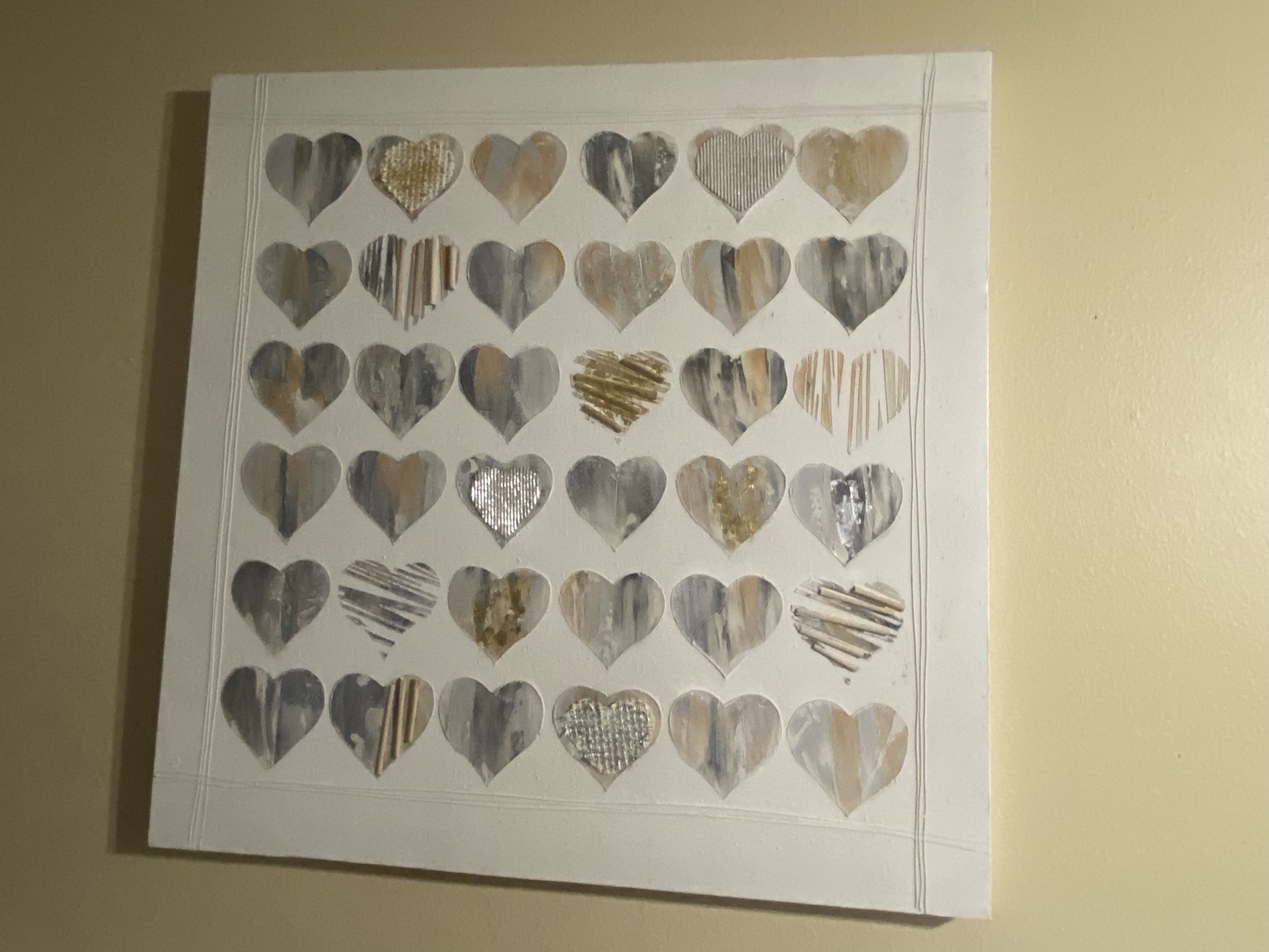 Canvas Wall Art Hearts