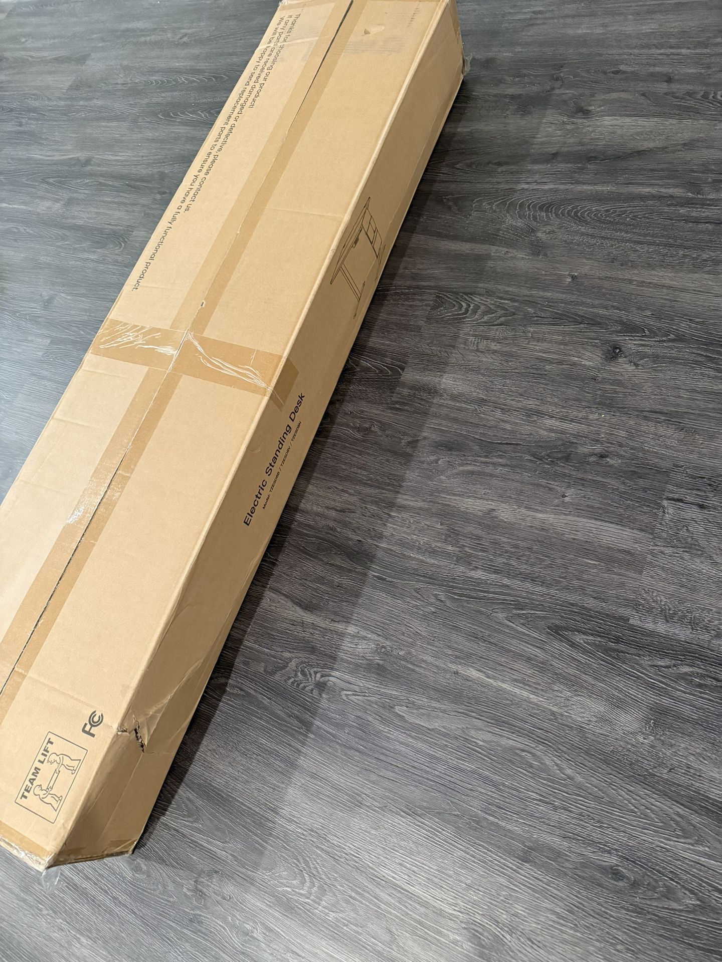 Totnz Standing Desk Adjustable Height, Electric Standing Desk with Starage Bag, Stand up Desk for Home Office Computer Desk Memory Preset with Headpho