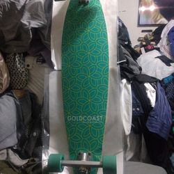 Gold Coast Striker Pin Tail Longboard Skateboard Lent 37 Very Good Condition Use