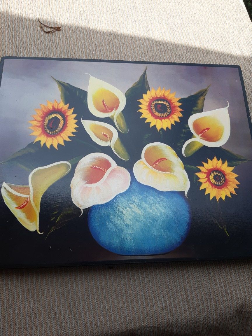 Hand painted frames set of two