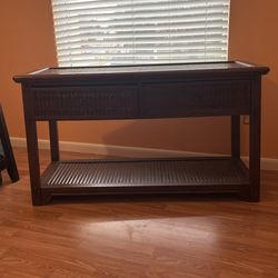 All Wood TV Stand