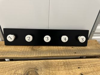 Wall Decor with porcelain knobs