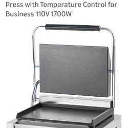 Commercial Panini Press Smooth Plate New Unopened 