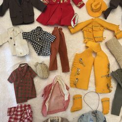Vintage Barbie And Ken Doll Clothing By Mattel 