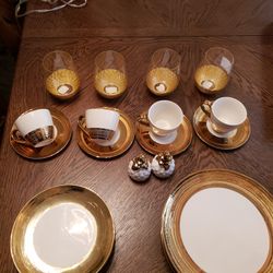 Dinner set dishes and cups