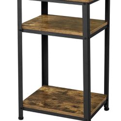 Side Table with Storage Shelves 592013