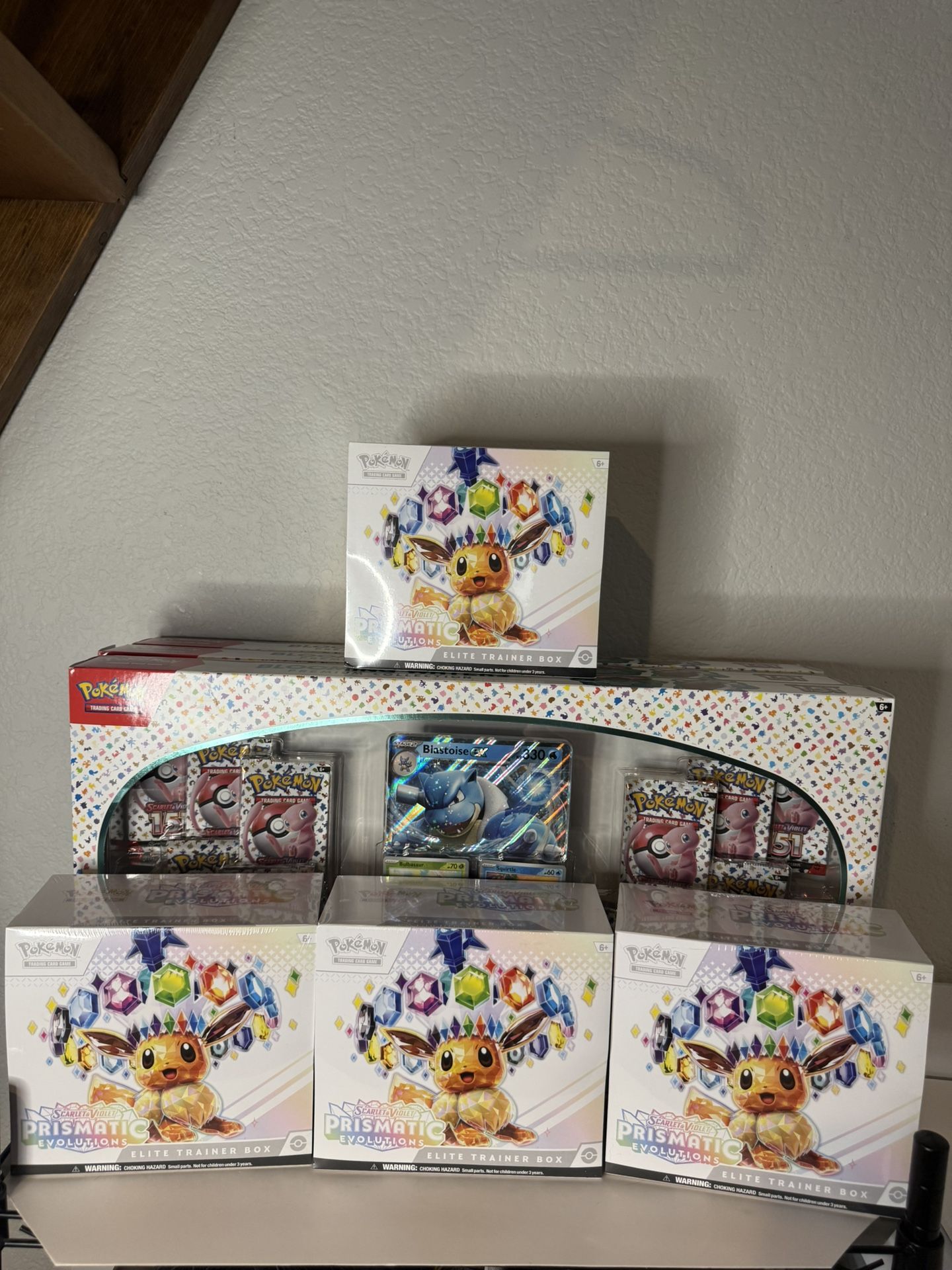 Pokemon Prismatic Evolutions ETB + 151 Blooming Waters Sealed Lot
