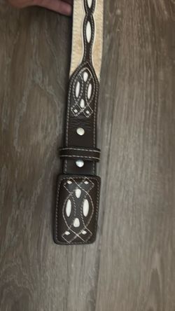 Leather belt 36