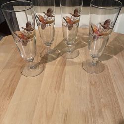 4 Holiday Beer Glasses