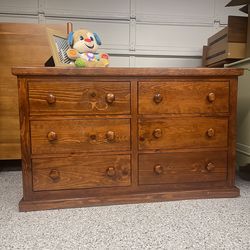 Solid wood Dresser with 6 drawers / double dresser