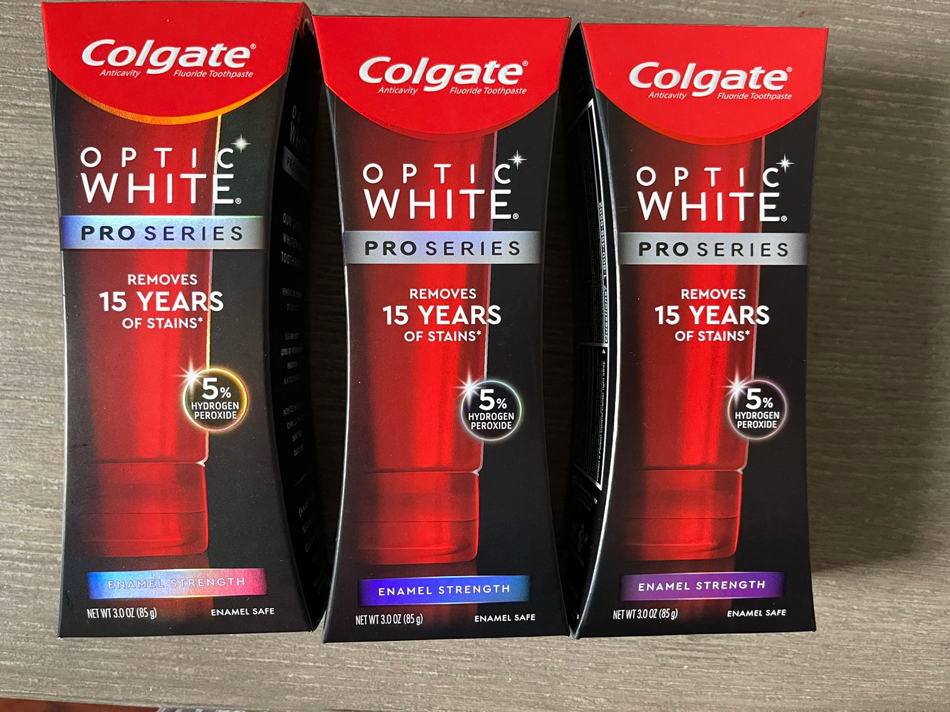 3 Colgate Optic White Pro Series Toothpaste