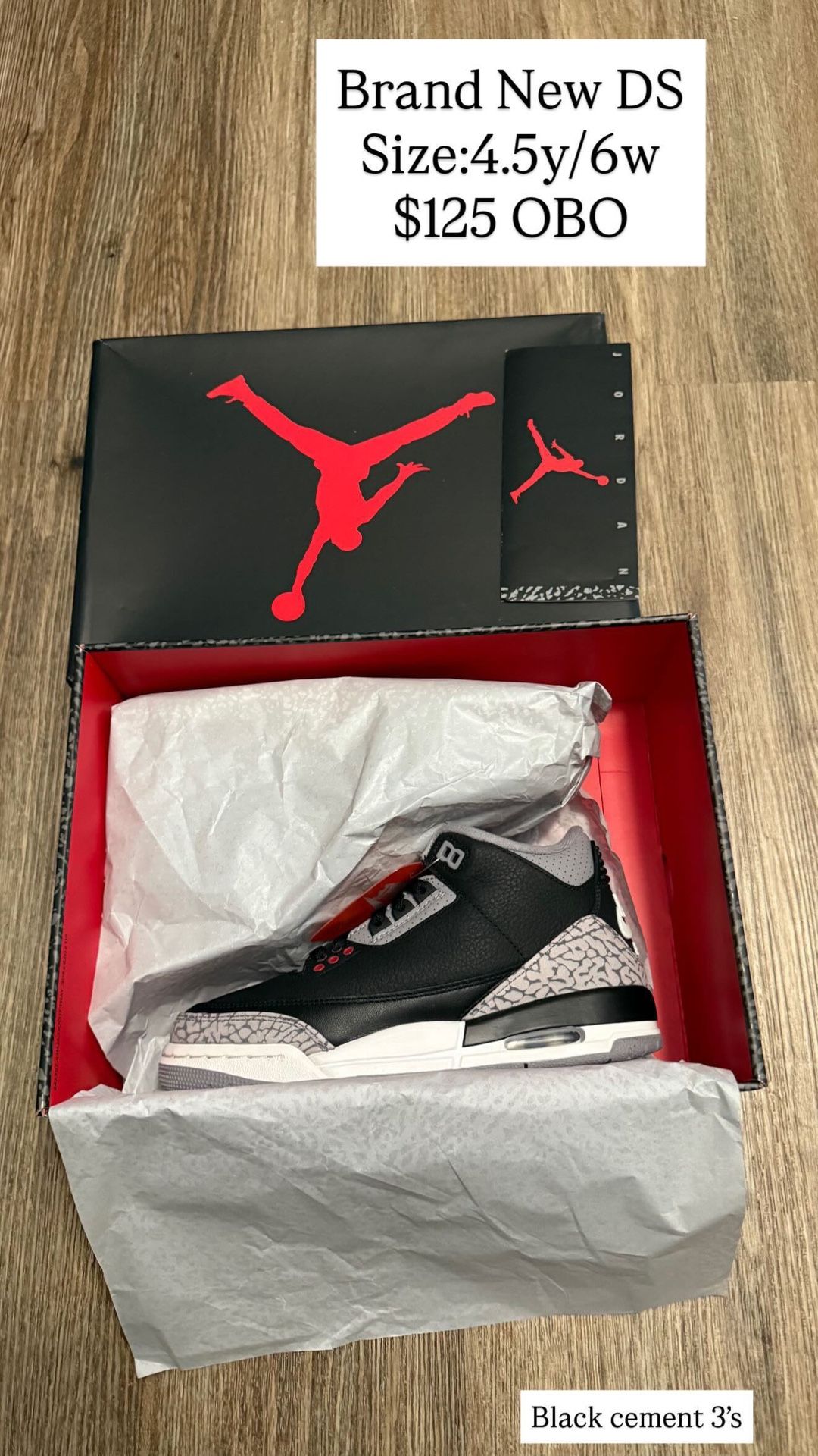Jordan 3 Reimagined Black Cement (2024)