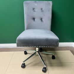 Office Chair Velvet Grey 