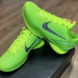 nike zoom kobe 6 protro low grinch size 9