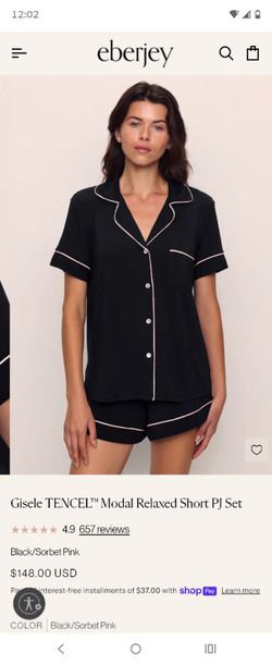 Gisele TENCEL Modal Relaxed Short PJ Set M S